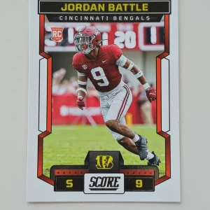 Panini Score Football 2023 | #386 Jordan Battle | Cincinnati Bengals | Carte Rookie