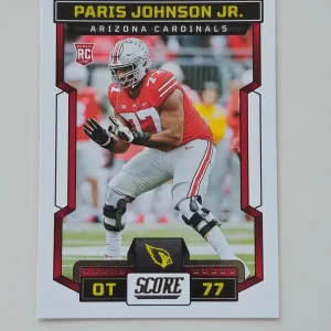 Panini Score Football 2023 | #399 Paris Johnson Jr. | Arizona Cardinals | Carte Rookie