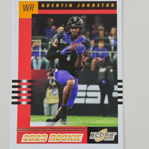 Panini Score Football 2023 | #6 Quentin Johnston | Los Angeles Chargers | Carte Insert Rookie 2003 Throwback