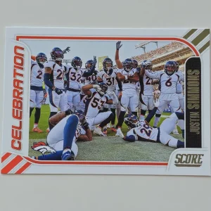 Panini Score Football 2023 | Celebration #8 Justin Simmons | Denver Broncos | Carte Insert