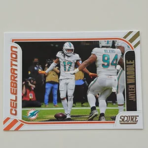 Panini Score Football 2023 | Celebration #9 Jaylen Waddle | Miami Dolphins | Carte Insert