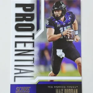 Panini Score Football 2023 | Protential #25 Max Duggan | Los Angeles Chargers | TCU | Carte Rookie Insert