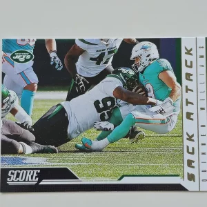 Panini Score Football 2023 | Sack Attack #10 Quinnen Williams | New York Jets | Carte Insert