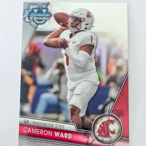 Topps Bowman Chrome University Football 2023 | #145 Cameron Ward | Washington State
