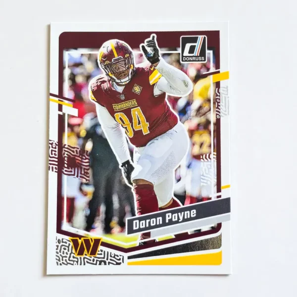 Panini Donruss Football 2023 | #295 Daron Payne | Washington Commanders