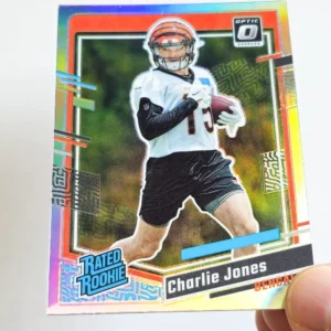 Panini Donruss Football 2023 | #317 Charlie Jones | Cincinnati Bengals | Rated Rookie Silver