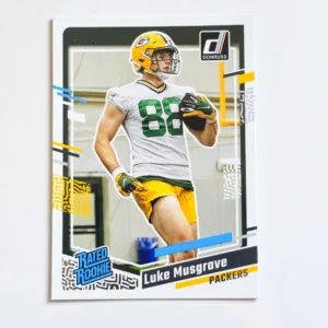 Panini Donruss Football 2023 | #337 Luke Musgrave | Green Bay Packers | Rated Rookie