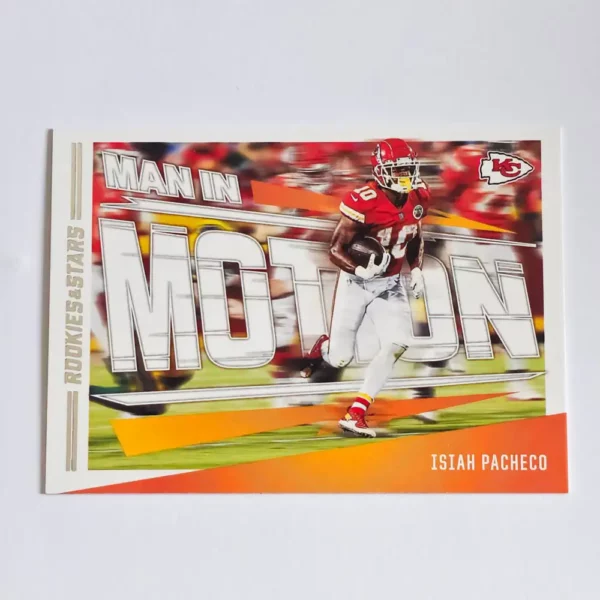 Panini Rookies & Stars Football 2023 | MM-12 Isiah Pacheco - Kansas City Chiefs | Man In Motion