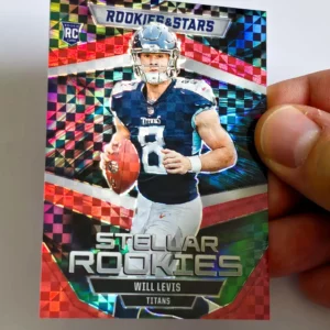 Panini Rookies & Stars Football 2023 | SR-10 Will Levis - Tennessee Titans | Stellar Rookies - Red Plaid