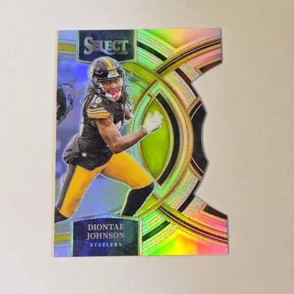 Panini Select Football 2023 | #124 Diontae Johnson - Pittsburgh Steelers | Premier Level Silver Prizm Die-Cut