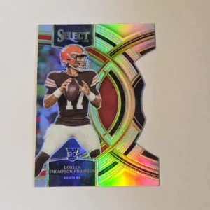 Panini Select Football 2023 | #134 Dorian Thompson-Robinson - Cleveland Browns | Premier Level Silver Prizm Die-Cut Rookie