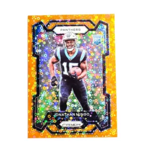 Panini Prizm Football 2023 | #312 Jonathan Mingo - Carolina Panthers | Rookie Disco Prizm