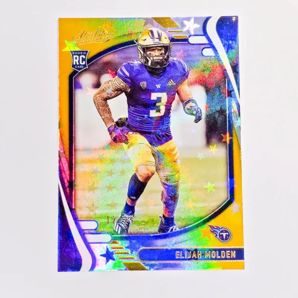 Panini Absolute Football 2021 | #146 Elijah Molden - Tennessee Titans | Gold Stars 12/25