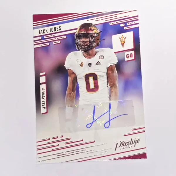 Panini Chronicles Prestige Draft Picks Football 2022 | PX-JJO Jack Jones - Sun Devils | Prestige Xtra Points Signature