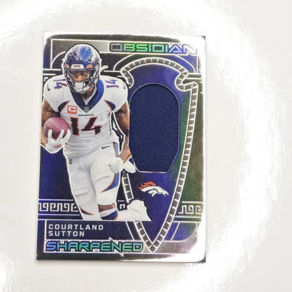 Panini Obsidian Football 2023 | SSW-CSU Courtland Sutton - Denver Broncos | Sharpened Swatches 175/199