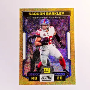 Panini Score Football 2023 | #235 Saquon Barkley - New York Giants | Dots Gold 36/210