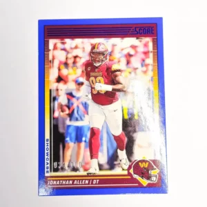 Panini Score Football 2024 | #280 Jonathan Allen - Washington Commanders | Showcase Blue 34/100
