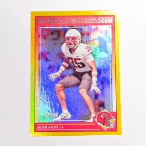 Panini Score Football 2024 | #362 Jaden Hicks - Kansas City Chiefs | Rookie Gold Zone 13/50