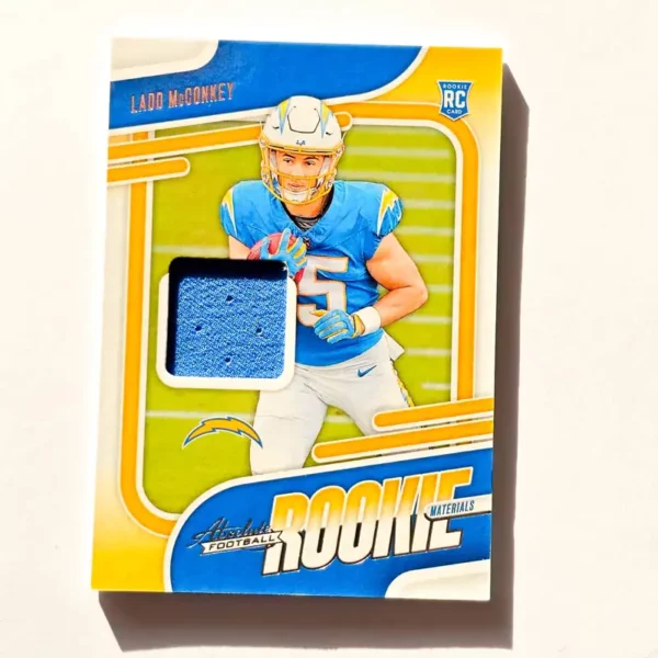 Panini Absolute Football 2024 | #ARM-LMY Ladd McConkey - Los Angeles Chargers | Absolute Rookie Materials Rookie Card
