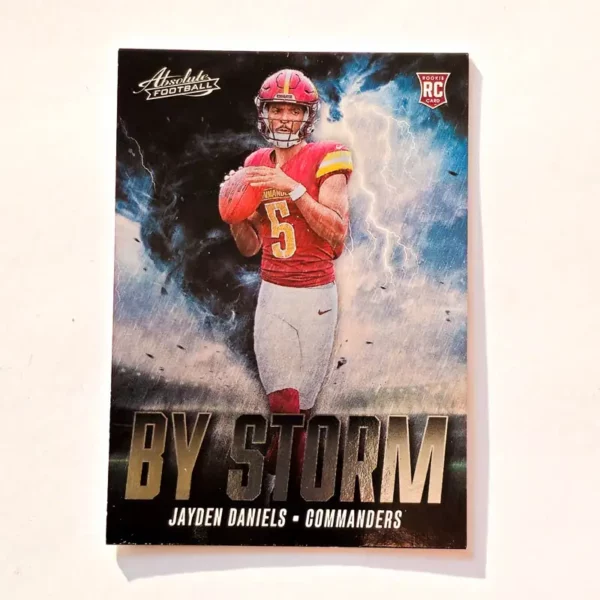 Panini Absolute Football 2024 | #BS-JDS Jayden Daniels - Washington Commanders | By Storm Rookie Card