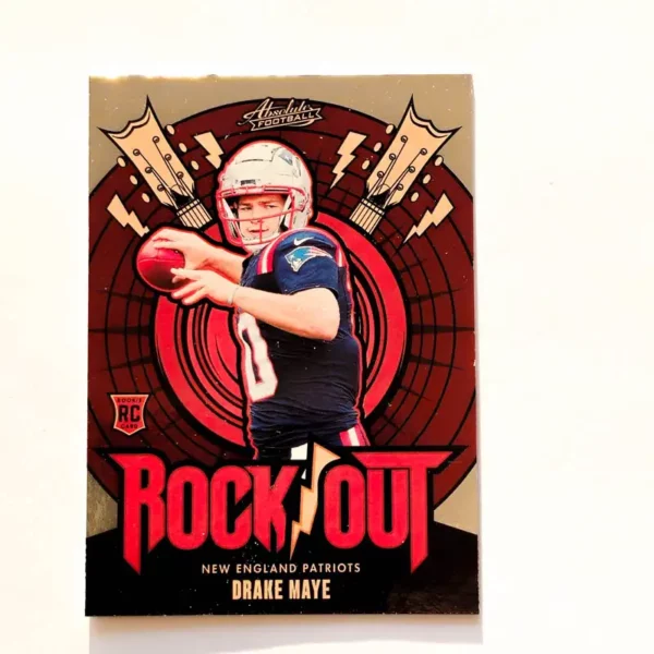 Panini Absolute Football 2024 | #RO-DME Drake Maye - New England Patriots | Rock Out Rookie Card