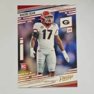 Panini Chronicles Draft Picks Football 2022 | #21 Nakobe Dean - Georgia Bulldogs | Prestige Bronze Rookie Card