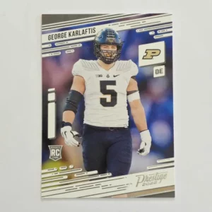 Panini Chronicles Draft Picks Football 2022 | #23 George Karlaftis - Purdue Boilermakers | Prestige Rookie Card