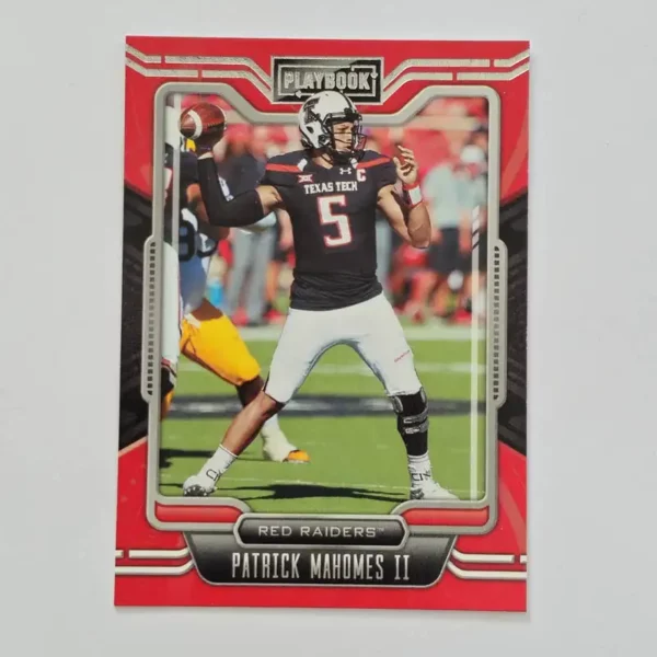 Panini Chronicles Draft Picks Football 2022 | #23 Patrick Mahomes II - Texas Tech Red Raiders | Playbook