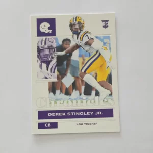 Panini Chronicles Draft Picks Football 2022 | #3 Derek Stingley Jr. - LSU | Rookie Card