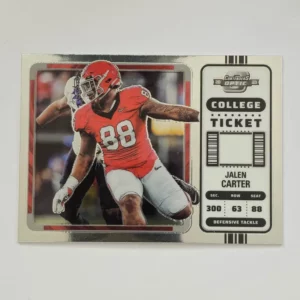 Panini Chronicles Draft Picks Football 2023 | #16 Jalen Carter - Georgia Bulldogs | Contenders Optic Rookie Card