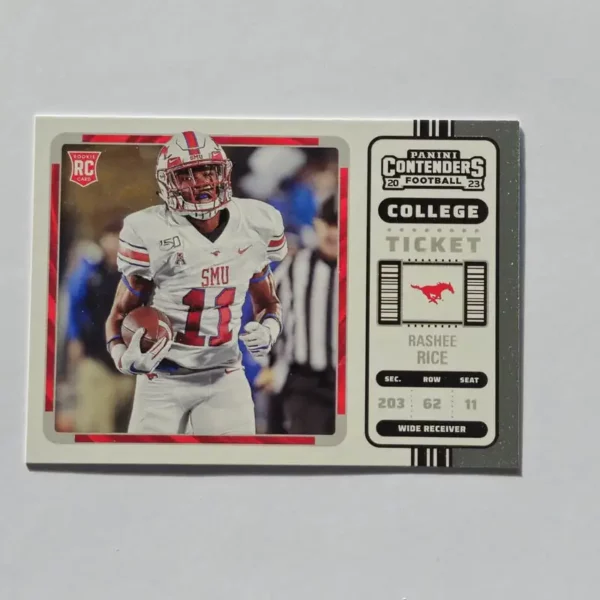 Panini Chronicles Draft Picks Football 2023 | #18 Rashee Rice - SMU Mustangs | Chronicles Contenders Rookie Card