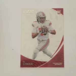 Panini Chronicles Draft Picks Football 2023 | #2 C.J. Stroud - Ohio State Buckeyes | Clear Vision Rookie Card