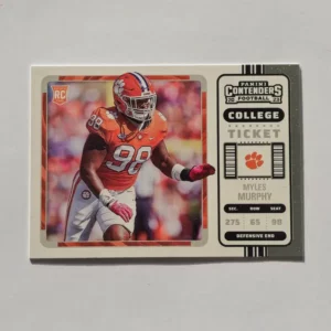 Panini Chronicles Draft Picks Football 2023 | #22 Myles Murphy - Clemson University Tigers | Contenders Rookie Card