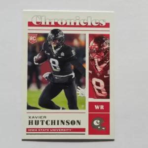 Panini Chronicles Draft Picks Football 2023 | #23 Xavier Hutchinson - Iowa State Cyclones | Chronicles Rookie Card