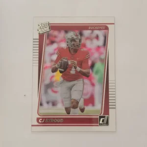 Panini Chronicles Draft Picks Football 2023 | #27 C.J. Stroud - Ohio State Buckeyes | Clearly Donruss Rated Rookie