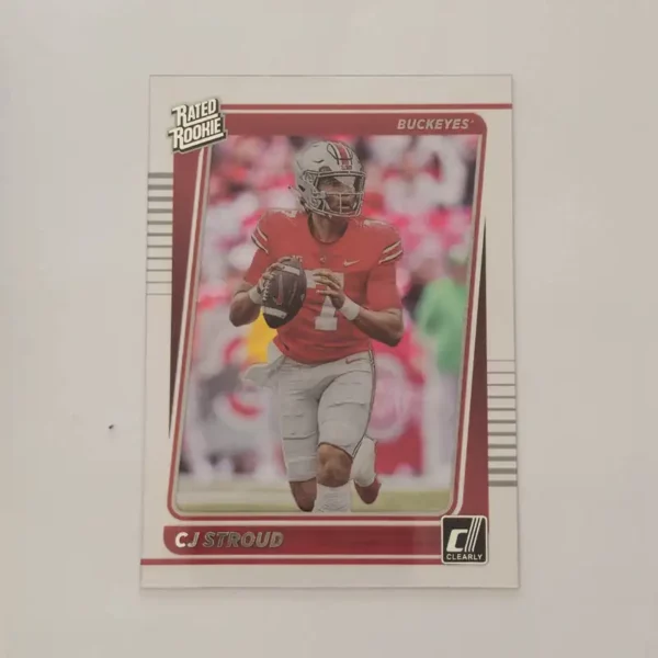 Panini Chronicles Draft Picks Football 2023 | #27 C.J. Stroud - Ohio State Buckeyes | Clearly Donruss Rated Rookie