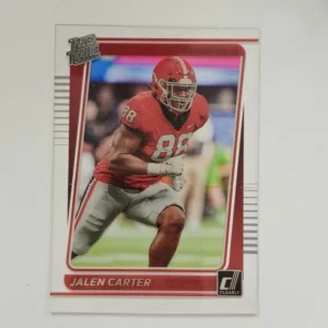 Panini Chronicles Draft Picks Football 2023 | #37 Jalen Carter - Georgia Bulldogs | Clearly Donruss Rated Rookie