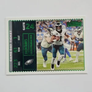 Panini Contenders Football 2022 | #GDT-JHU Jalen Hurts - Philadelphia Eagles | Game Day Ticket Emerald
