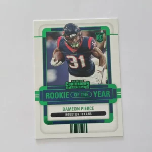 Panini Contenders Football 2022 | #ROY-DPI Dameon Pierce - Houston Texans | Rookie of the Year Contenders Emerald
