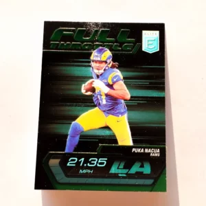 Panini Donruss Elite Football 2024 | #24 Puka Nacua - Los Angeles Rams | Full Throttle Green