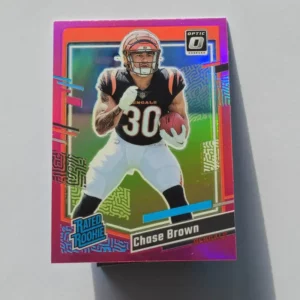 Panini Donruss Football 2023 | #318 Chase Brown - Cincinnati Bengals | Rated Rookie Preview Pink