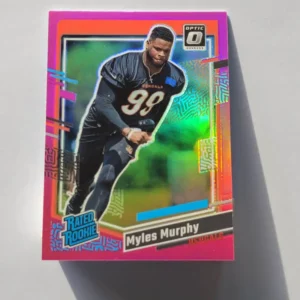 Panini Donruss Football 2023 | #320 Myles Murphy - Cincinnati Bengals | Rated Rookie Optic Preview Pink