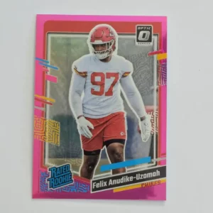 Panini Donruss Football 2023 | #349 Felix Anudike-Uzomah - Kansas City Chiefs | Rated Rookie Preview Pink