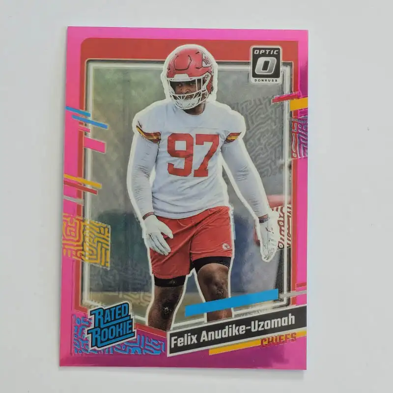Panini Donruss Football 2023 | #349 Felix Anudike-Uzomah - Kansas City Chiefs | Rated Rookie Preview Pink