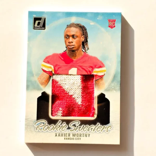 Panini Donruss Football 2024 | #RHS-XWO Xavier Worthy - Kansas City Chiefs | Rookie Holiday Sweater