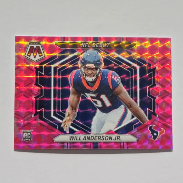 Panini Mosaic Football 2023 | #ND-19 Will Anderson Jr. - Houston Texans | NFL Debut Camo Pink Mosaic Rookie Card