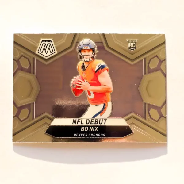 Panini Mosaic Football 2024 | #271 Bo Nix  Denver Broncos | NFL Debut Rookie Card