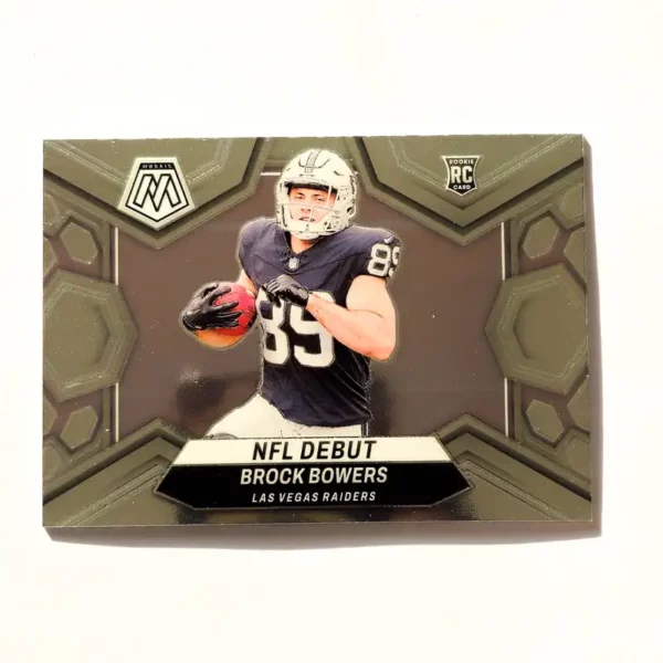 Panini Mosaic Football 2024 | #286 Brock Bowers - Las Vegas Raiders | NFL Debut Rookie Card