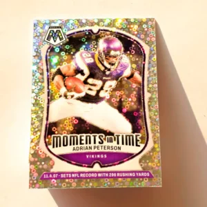Panini Mosaic Football 2024 | #3 Adrian Peterson - Minnesota Vikings | Moments in Time No Huddle Silver