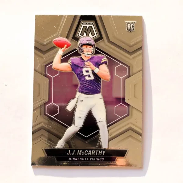 Panini Mosaic Football 2024 | #310 J.J. McCarthy - Minnesota Vikings | Rookie Card